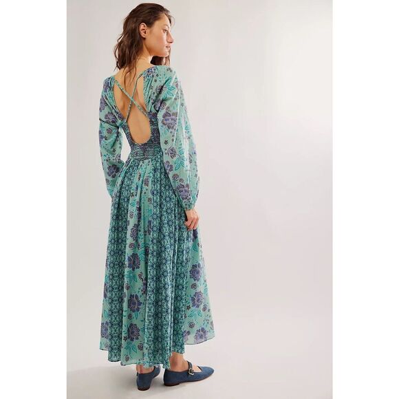 Nwt Free People A New Way Maxi Dress Size Medium - Picture 3 of 8